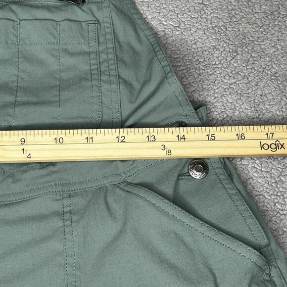 Duluth Trading Heirloom Gardening Short Overalls Womens XS Green Ripstop Stretch - Picture 3 of 10